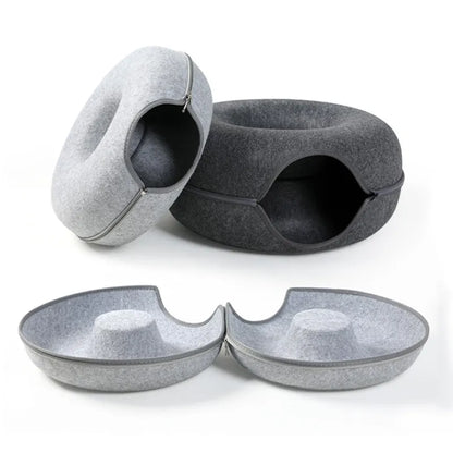 Withlovetopets™ Donut Cat Bed Tunnel