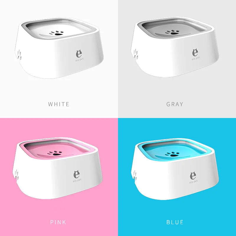 Dog Drinking Water Bowl Floating Non-Wetting Mouth Cat Bowl Without Spill Drinking Water Dispenser Plastic Anti-Over Dog Bowl