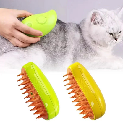 Cat & Dog Steamy Brush 3-in-1 Withlovetopets™